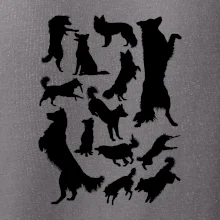 Border kólia siluety