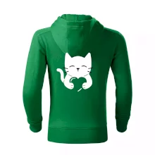 Mačka drží srdce Mačka drží srdce