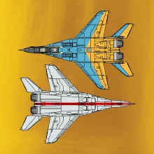 Mig 29 Fulcrum zo spoda a zo shora