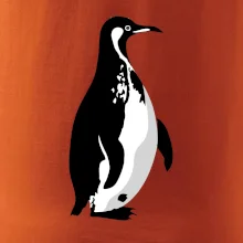 Tučniak čiernobiely z boku