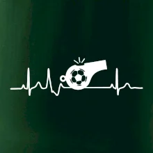 EKG futbal rozhodca a píšťalka EKG futbal rozhodca a píšťalka