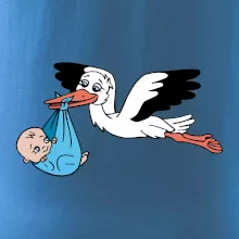 Bocian a bábätko - chlapec (Hana-creative)
