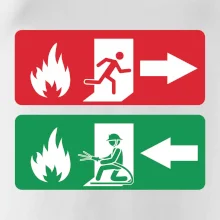 Lidé utíkají, hasiči přibíhají Lidé utíkají, hasiči přibíhají