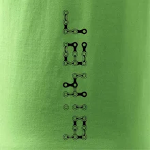 Biker nápis na výšku reťaz