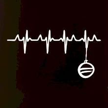 EKG Vianočná ozdoba