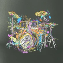 Bicie farebné splash Bicie farebné splash