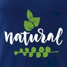 Natural - nápis v listoch