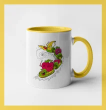 Milkshake vlak kreslený