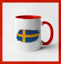 Švédska vlajka kreslená