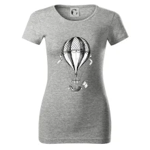 Teplovzdušný balón kreslený