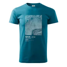 Smrk - vrstevnice v obdĺžniku