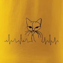 EKG krivka mačka