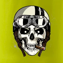 Motorkárska helma a cigara