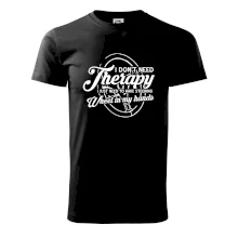 Okrúhly nápis -  I don't need therapy wheel in my hands Okrúhly nápis -  I don't need therapy wheel in my hands