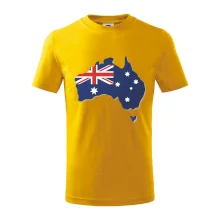 Austrália - vlajka mapa