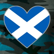 Škótske srdce na prsník