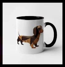 Jazvečík - zlepený z papiera