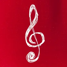 Husľový kľúč kreslený