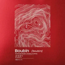 Boubín - vrstevnice v obdĺžniku