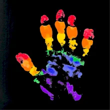 LGBT hand print