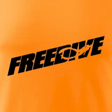 Freedive - nápis s potápačom Freedive - nápis s potápačom