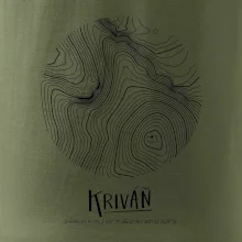 Kriváň - vrstevnice v kruhu