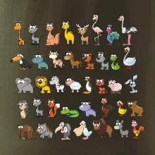 Tričko plné zvieratiek