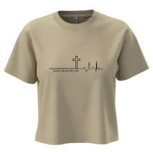 Jesus Saved My Life kríž ekg