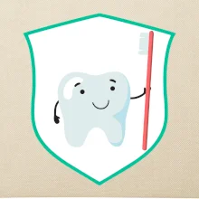 Zúbok na prsníku - zubná kefka