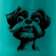 Čiernobiela karikatúra Ši-tzu