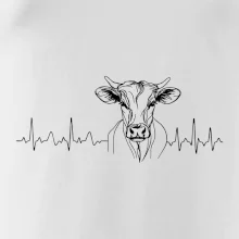 EKG krivka krava EKG krivka krava