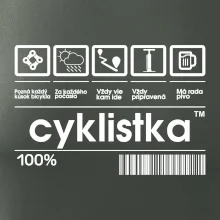 Čiarový kód - cyklista / cyklistka