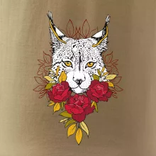 Rys s červenými ružami (Pecka design)