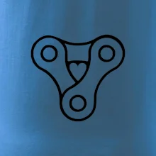 Cyklo srdce reťaz trojuholník