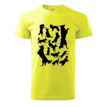 Border kólia siluety