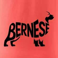 Bernese Mountain Dog nápis v tele