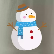 Snehuliak so šálom Snehuliak so šálom