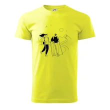 Kreslený pár na výlete