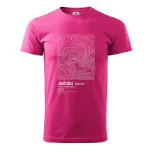 Ještěd - vrstevnice v obdĺžniku