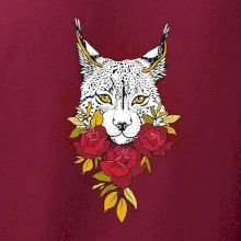 Rys s červenými ružami (Pecka design)