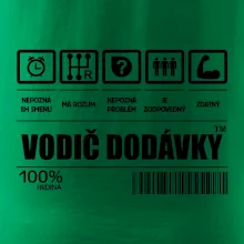 Čiarový kód - Vodič dodávky