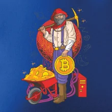 Baník ťaží Bitcoiny
