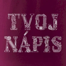 Steampunk vlastný nápis