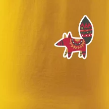 Folklór na prsníku líška