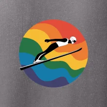 Skokan na lyžiach v kruhu