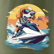 Bígel na vodnom skútri