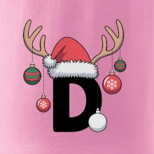 Vianočné rodinné tričká - písmeno a čiapka