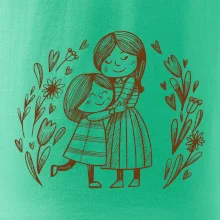 Matka a dcéra v objatí