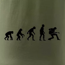 Evolúcia gitarista - kľačiaci