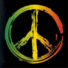 Peace symbol paint